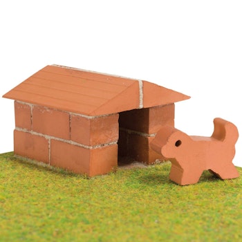 Steinbaukasten Hundehütte 17tlg für Kinder ab 6 Jahren