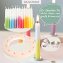 Vorschaubild Dip Dye Kerzen Gebursttagsring 12 Stück
