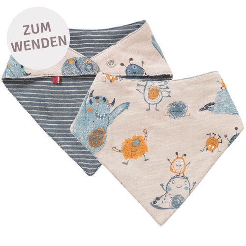 Wende Dreiecktuch Monster taupe