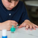 Vorschaubild Kinder Nagellack 3er Set Karibik, Electric Blue, Glitzer Violett