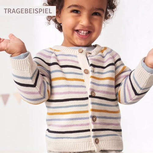 Jacke People Wear Organic Strick Knopfleiste langarm