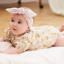 Vorschaubild Poplin Kurzarmbody Puffärmelchen floral