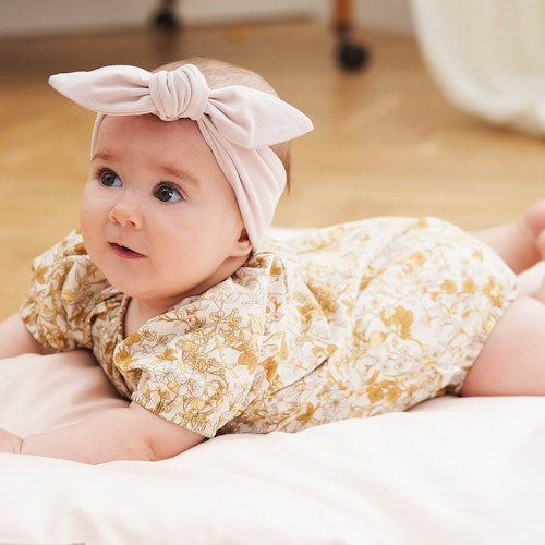 Poplin Kurzarmbody Puffärmelchen floral