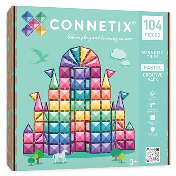 Connetix Magnetbausteine Kreativset 104 Teile - pastell