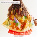 Vorschaubild Spieltuch Seide Pilze Suchbild 53 x 71 cm