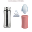 Vorschaubild Pura kiki Edelstahl Trinklernflasche ab 6 M - altrosa