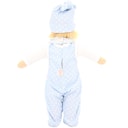 Vorschaubild Baby Puppenkleidung Set 4-tlg. „Pünktchen blau“