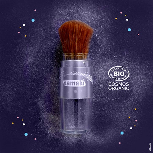 Bio Glitzerpuder „Magischer Pinsel“ – Silber