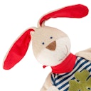 Vorschaubild Bio Schmusetuch Hase mit Glückskleeblatt