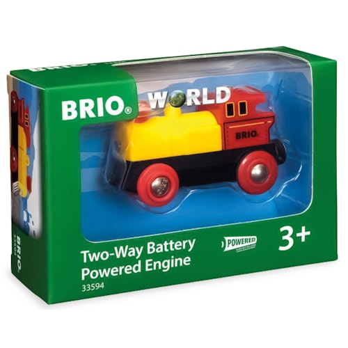 Gelbe Batterielok mit Scheinwerfer ab 3 Jahren