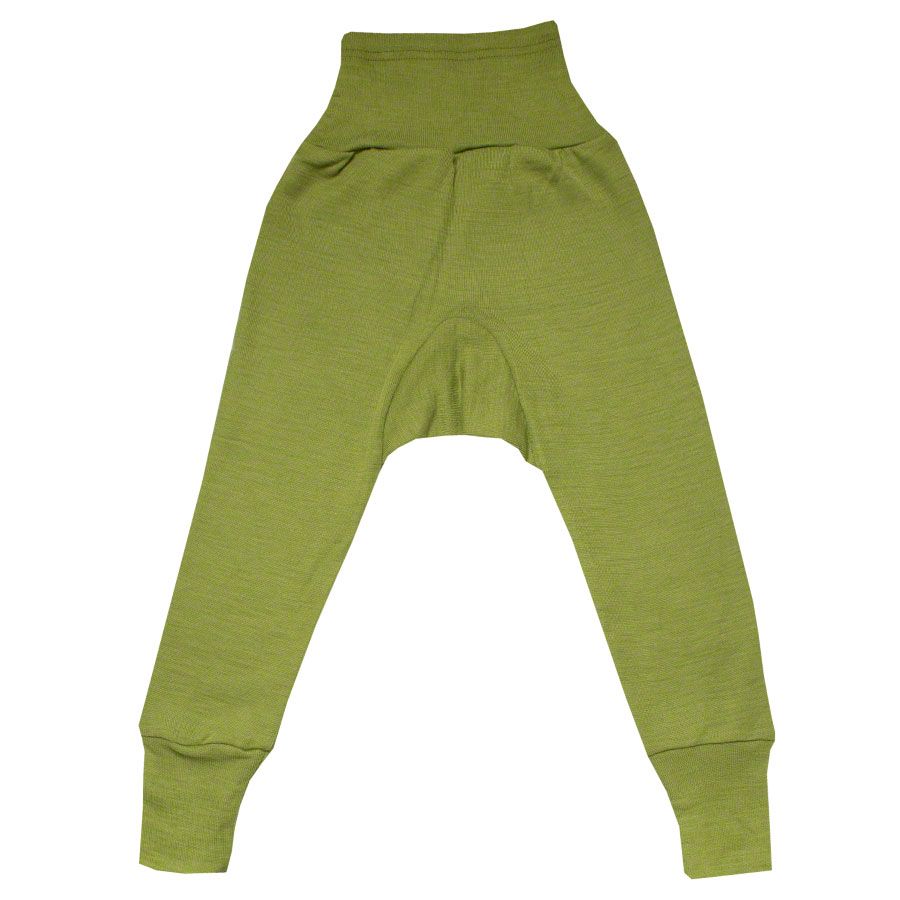 Leggings Cosilana Wolle/Seide Bündchen lang Uni
