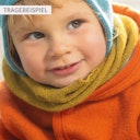 Vorschaubild Rosa Strick Woll Schlauchschal anliegend ab 1-10 Jahre