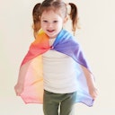 Vorschaubild Regenbogen Spieltuch Seide klein 53 x 53 cm