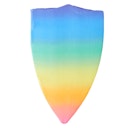 Vorschaubild Regenbogen Ritterschild weich aus Seide