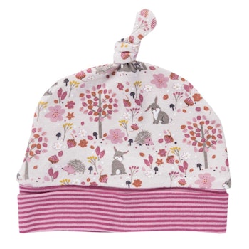 Leichte Mütze 43/45 Hase Igel hellrosa