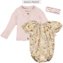 Vorschaubild Poplin Kurzarmbody Puffärmelchen floral