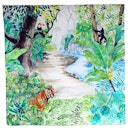 Vorschaubild Spieltuch Bio-Baumwolle Dschungel 100 x 100 cm