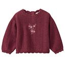 Vorschaubild Weicher Strick-Pullover bordeaux melange