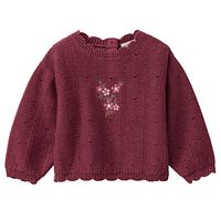 Weicher Strick-Pullover bordeaux melange