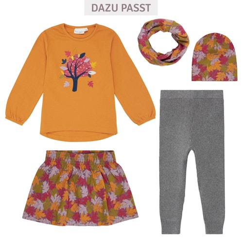 Schlauchschal Blätter Herbstfarben