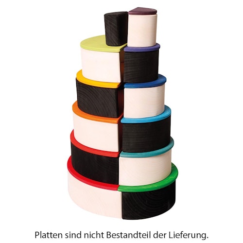 Großes Bogenspiel Monochrom 36,5 cm, 12-teilig