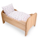 Vorschaubild Puppenbett Holz Hundetatzen 53 × 33 × 27 cm