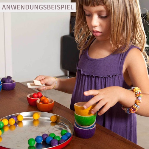 Bowls & marbles – kreatives Holzspielzeug Set ab 3 Jahren