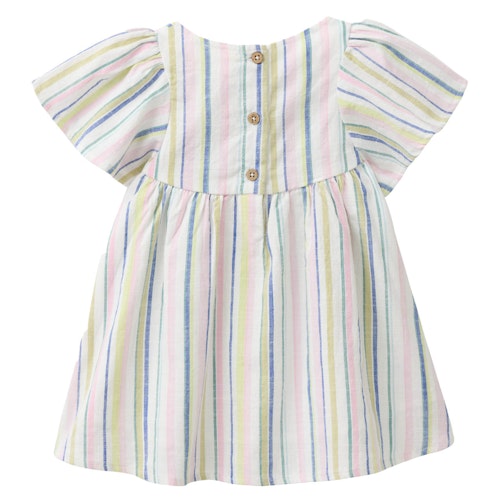 Leichtes bunt gestreiftes Web-Kleid