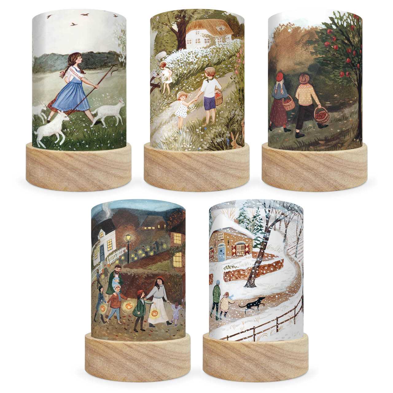 5 Lampenschirme für Toverlux Laterne Robin Pieterse - Spaziergänge