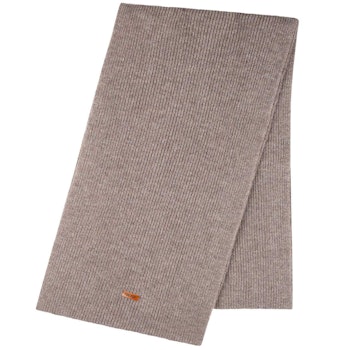 Damen Schal Wolle Kaschmir Mix 180x24 cm hellbraun-beige