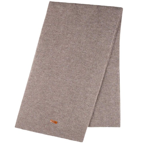 Damen Schal Wolle Kaschmir Mix 180x24 cm hellbraun-beige