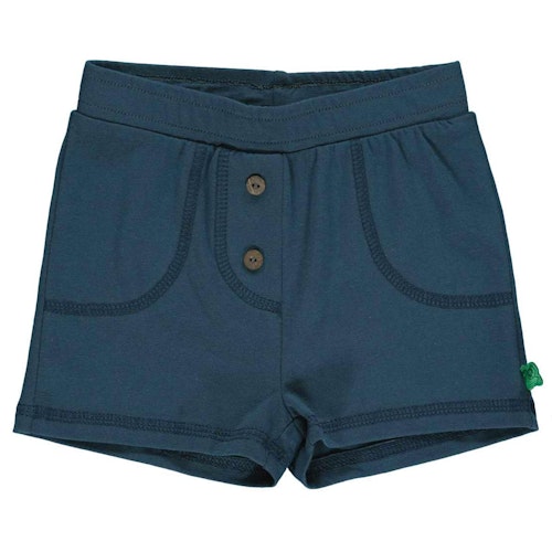 Leichte Shorts uni Zierknöpfe
