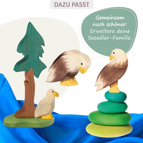 Seeadler klein Holzfigur 4 cm