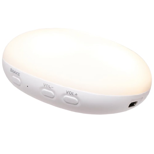 Der Summbär mit Lampe grau aus Baumwolle und Polyester