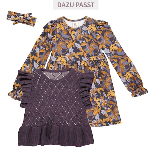 Florales Kleid mit Rüschenärmel