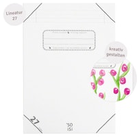 Schulheft Lineatur 27 mit Rand DIN A4 ab Klasse 4
