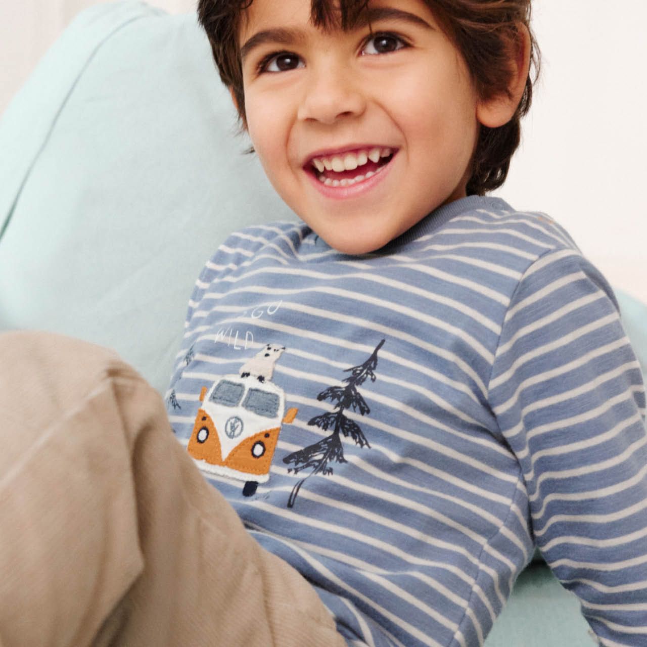 Langarmshirt People Wear Organic Interlock/Jersey Motiv