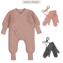 Vorschaubild Baby Strickoverall aus Merinowolle