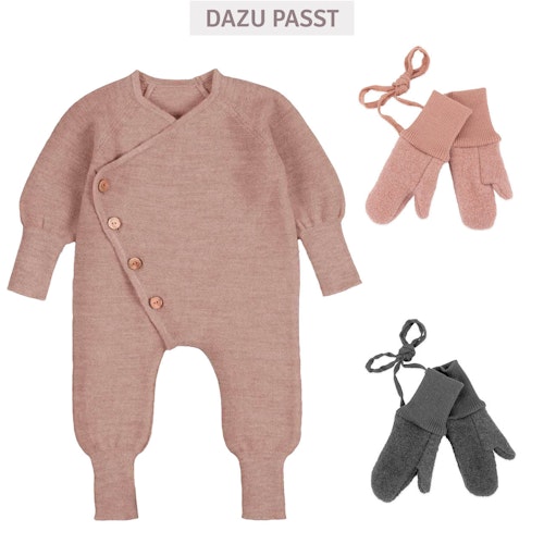Baby Strickoverall aus Merinowolle