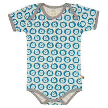 Body kurzarm Löwe hellblau
