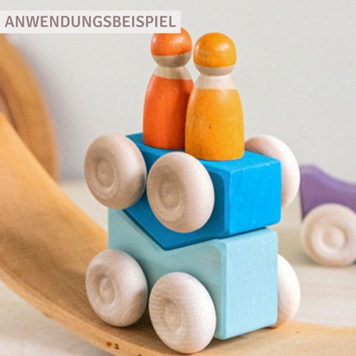 Stapelauto blau 2 Teile