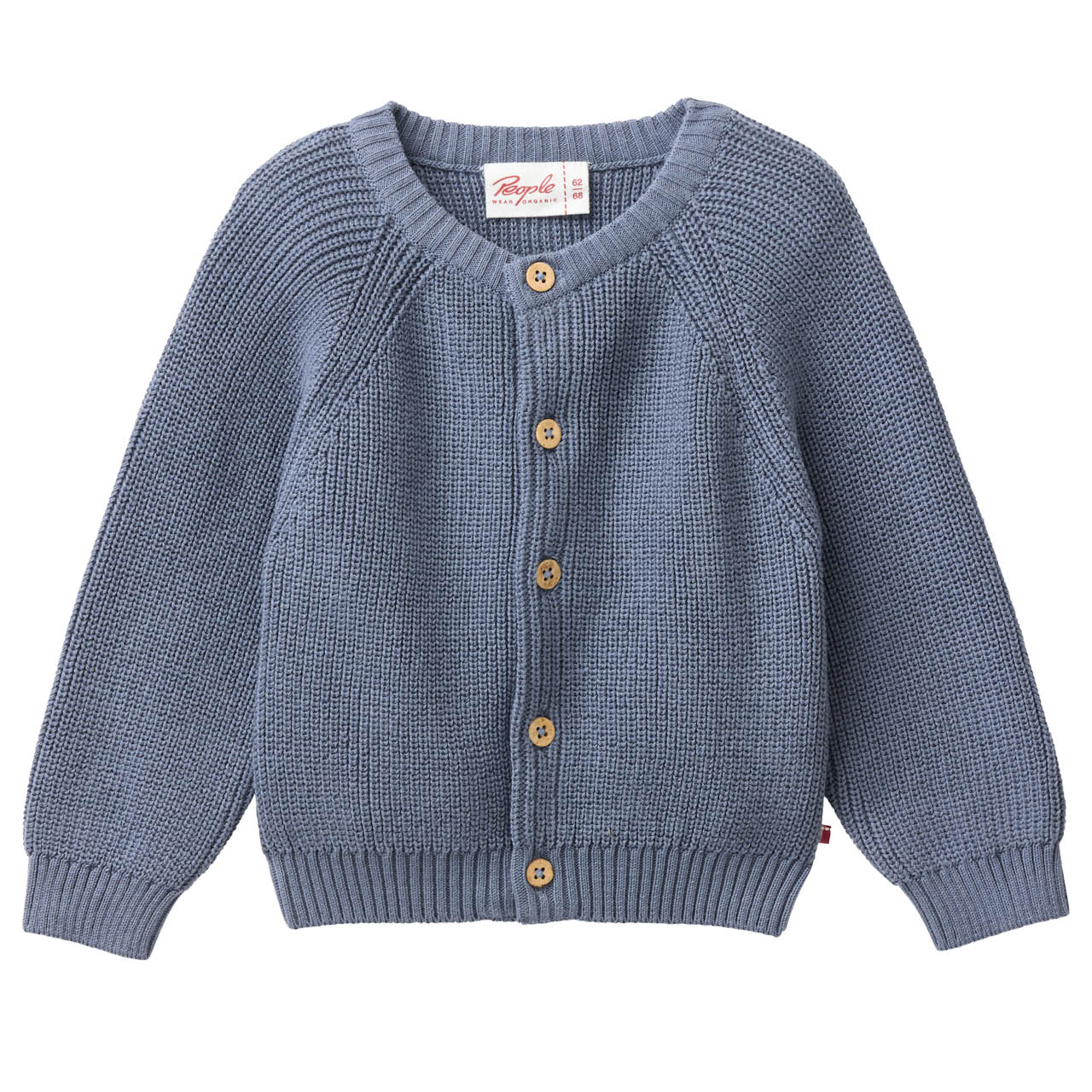 Edle Strickjacke Musterstrick dunkelblau