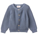 Vorschaubild Edle Strickjacke Musterstrick dunkelblau