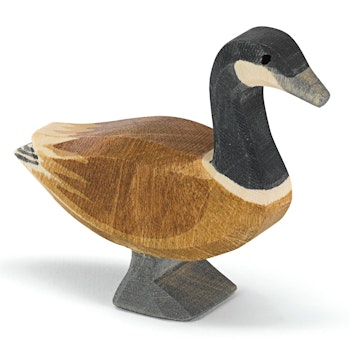 Kanadagans stehend Holzfigur 6,5 cm