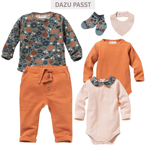 Langarmshirt innen kuschelig Herbstwiese