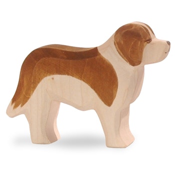 Bernhardiner Holzfigur 8 cm hoch