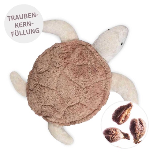 Kleine Schildkröte mit Traubenkernfüllung altrosa