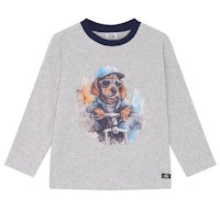 Weiches Langarmshirt cooler Hund