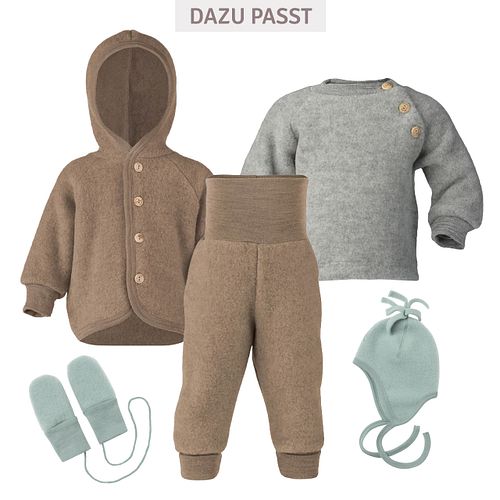 Fäustel Handschuhe Wollfleece bergblau