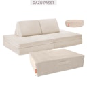 Vorschaubild Funzy Hüpfkissen Creme Beige (56x85x21 cm)